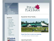 Tablet Screenshot of poplarplacefarm.com